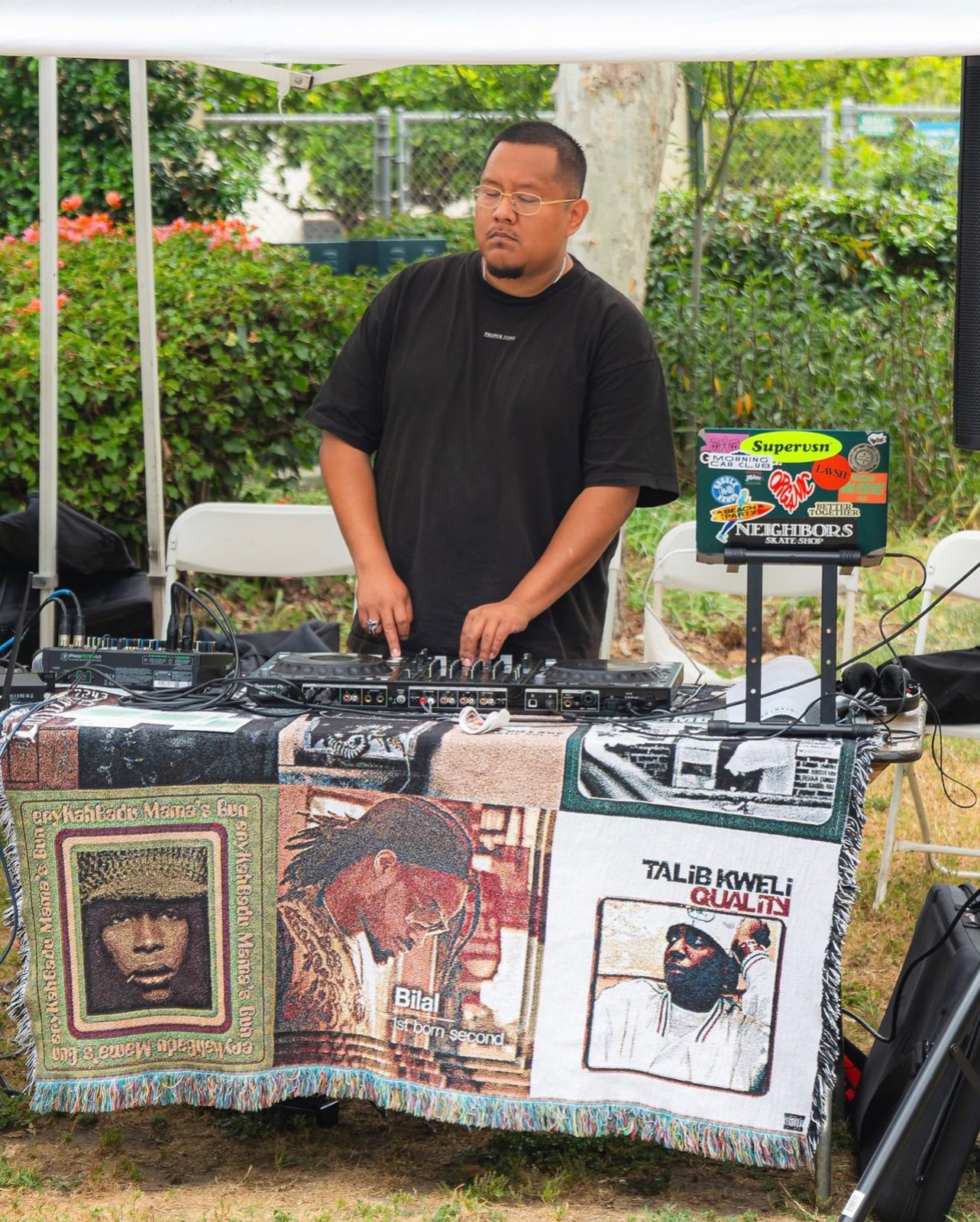 A DJ at the summit